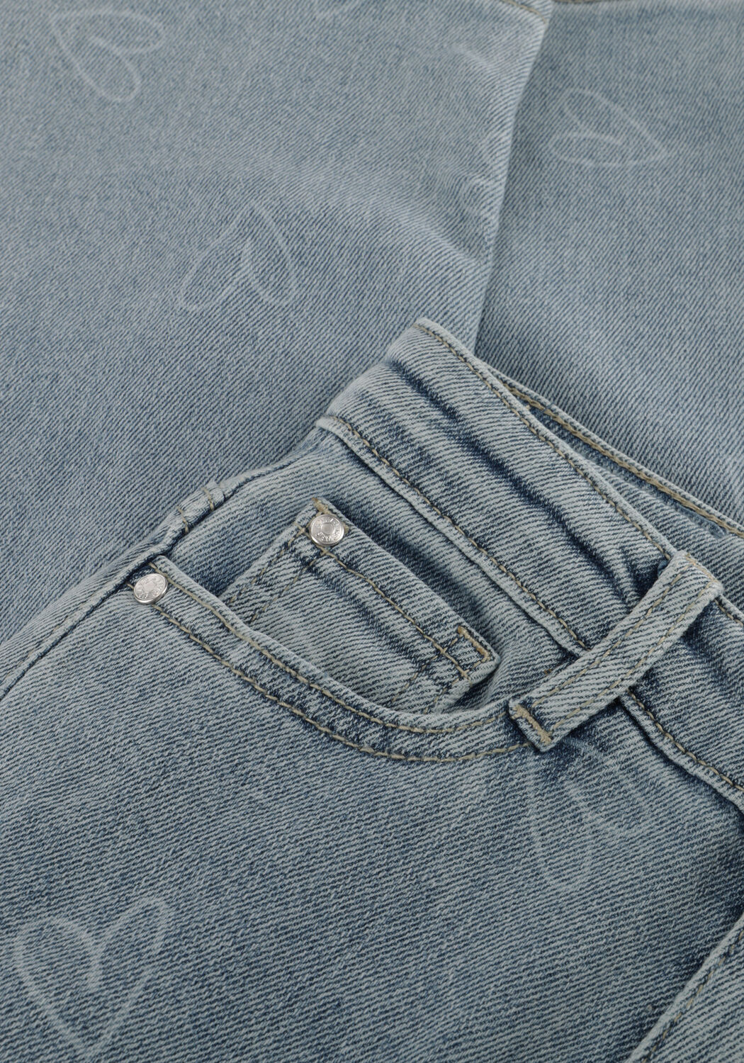 DAILY7 Wide jeans 2300 WIDE FIT HEART Bleu clair - large