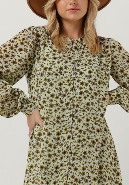 MSCH COPENHAGEN Mini robe ADALIA RIKKELIE SHIRT DRESS AOP en vert - large