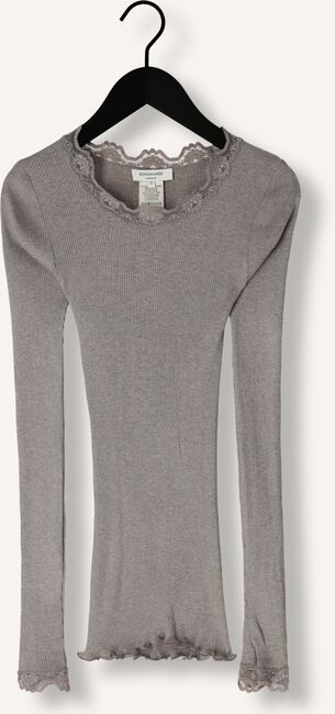 Lichtgrijze ROSEMUNDE Top BABETTE SILK T-SHIRT LACE Lichtgrijze ROSEMUNDE Top BABETTE SILK T-SHIRT LACE - large