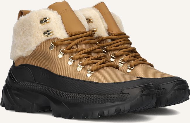 Cognac NUBIKK Hoge sneaker PHOSPHOR TORIN FUR Omoda