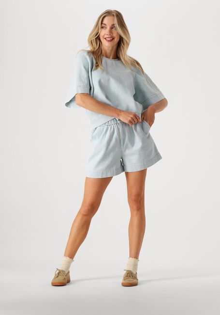 Lichtblauwe BY-BAR  OLIVIA BLEECHED DENIM BLOUSE - large