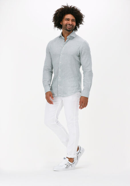 Groene PROFUOMO Casual overhemd HARTGER W COTTON-LINNEN - large