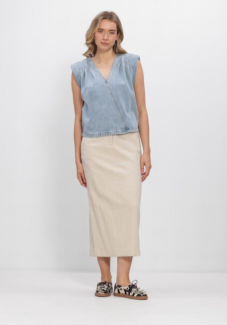 CO'COUTURE Haut ASJACC WRAP DENIM TOP Bleu clair - large