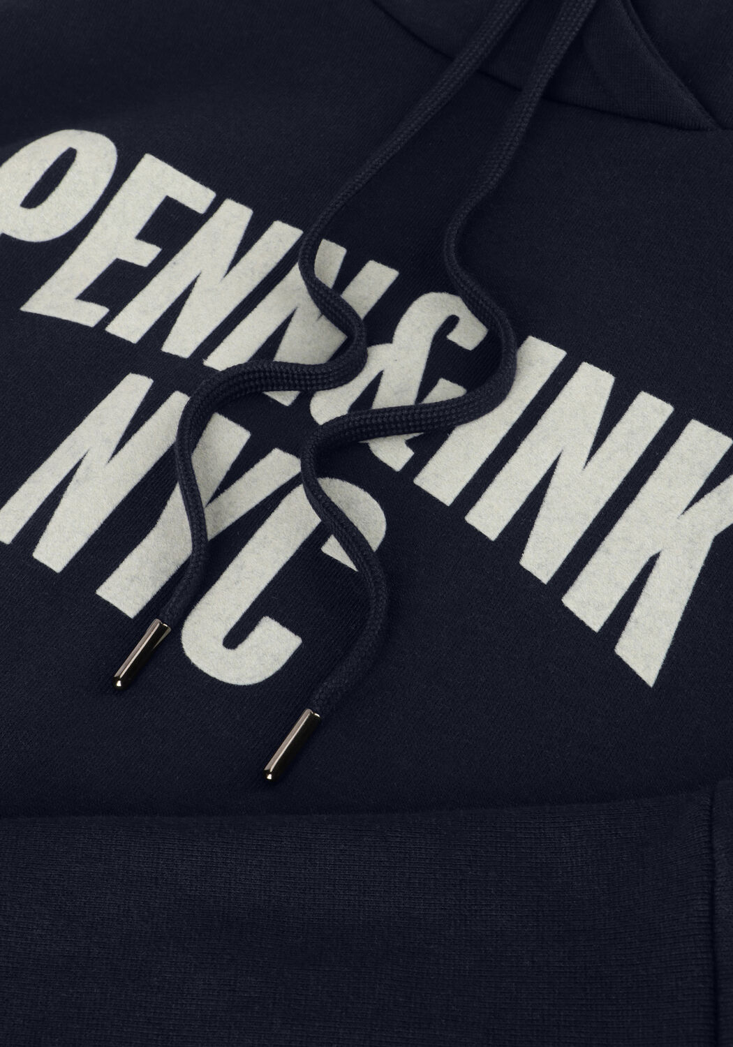 PENN & INK Pull 110 HOODIE PRINT en bleu - large