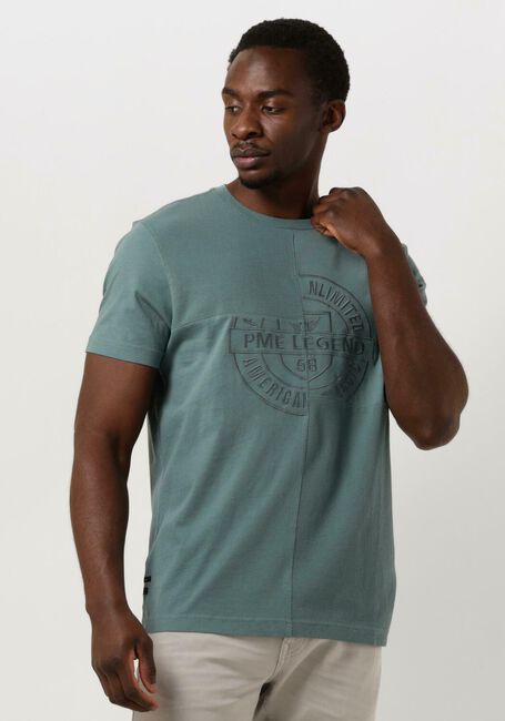 PME LEGEND T-shirt SHORT SLEEVE R-NECK PLAY MIX PIQUE en vert - large
