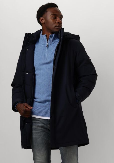 Donkerblauwe TOMMY HILFIGER Jassen TECH PADDED PARKA - large