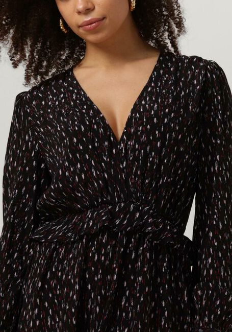 SCOTCH & SODA Mini robe WRAPPED SHORT DRESS en noir - large