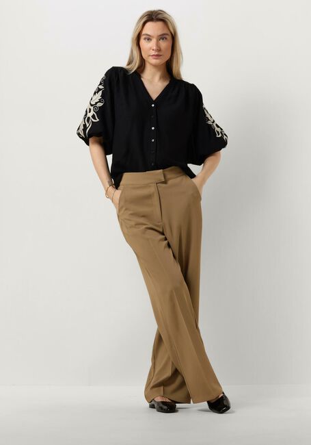Cognac NUKUS Wijde broek OLIVIA PANTS - large