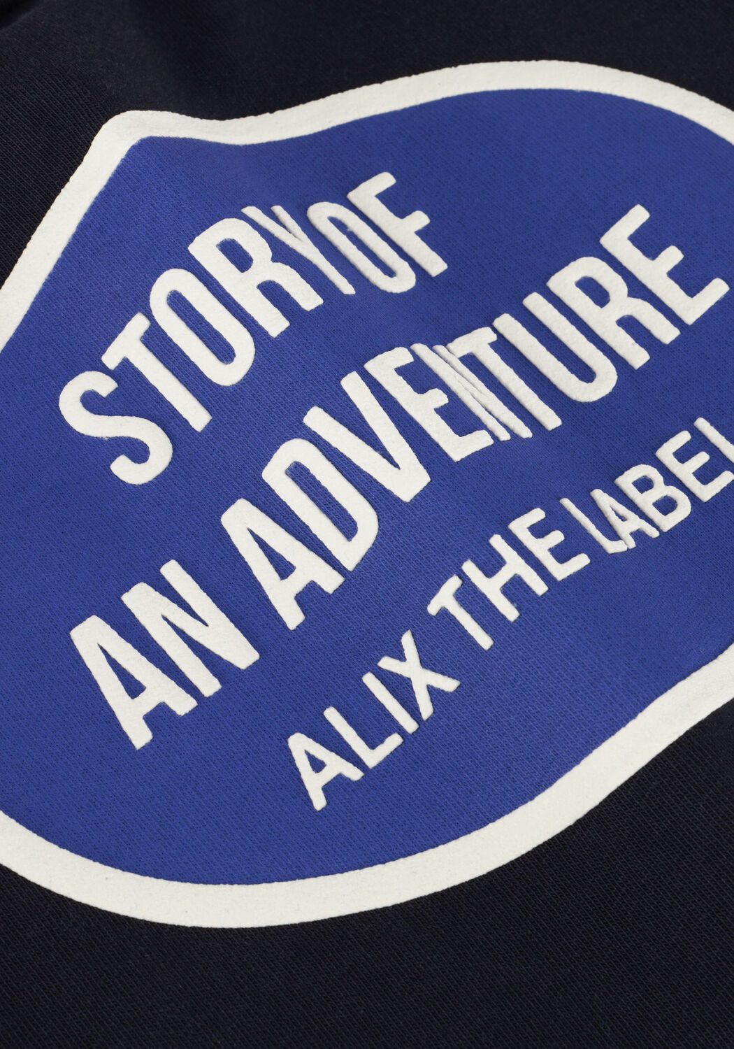 Donkerblauwe ALIX MINI T-shirt OVAL T-SHIRT - large