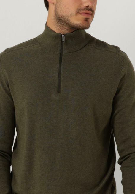 SELECTED HOMME Pull SLHBERG HALF ZIP CARDIGAN NOOS Vert foncé - large