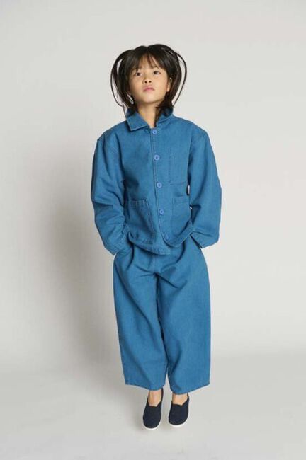 AMERICAN VINTAGE Pantalon large COMOW 1 en bleu - large