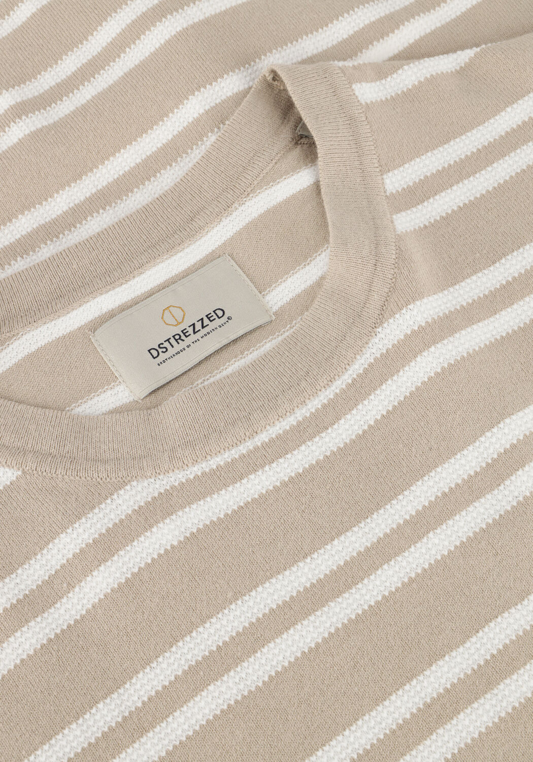 Beige DSTREZZED T-shirt NEREO TEE - large