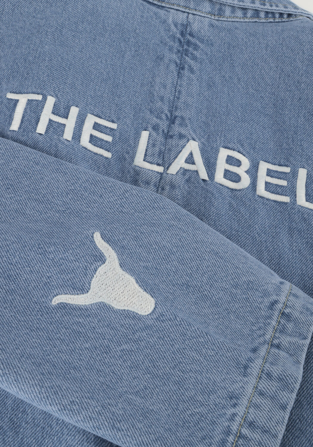 Blauwe ALIX THE LABEL Blazer LADIES WOVEN DENIM BLAZER - large