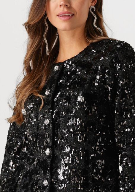 Zwarte SECOND FEMALE Mini jurk FLAKES DRESS - large