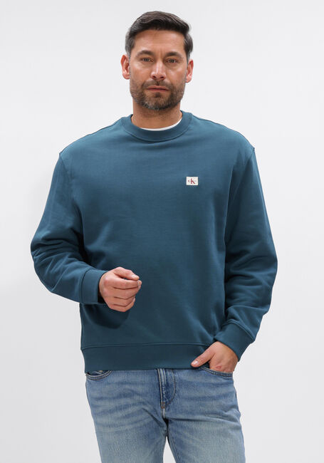 CALVIN KLEIN Chandail LS 350TERRY EY WHSL BADGE CREWNE Petrol - large