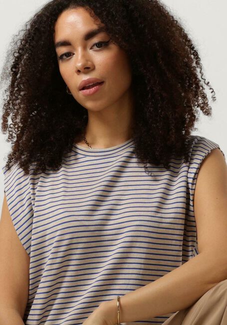 BY-BAR T-shirt DIEDE SMALL STRIPE TOP en bleu - large