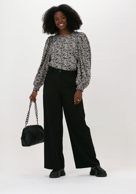 CO'COUTURE Pantalon large ALEXA WIDE PANT en noir - large