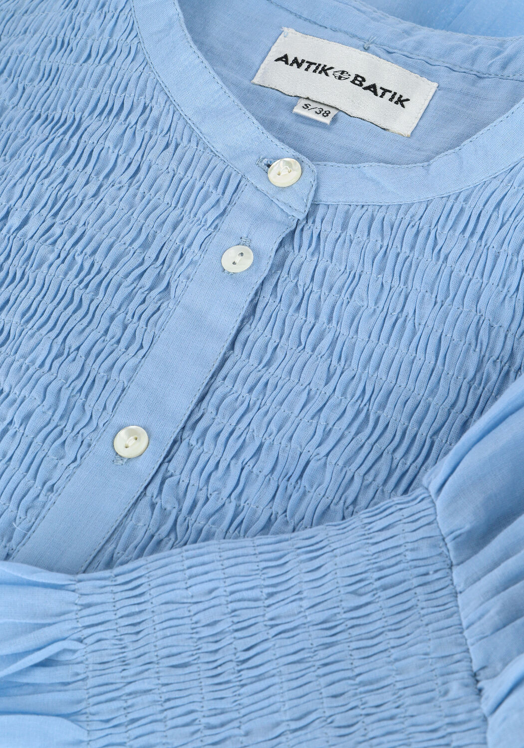 Lichtblauwe ANTIK BATIK  EMMA BLOUSE - large