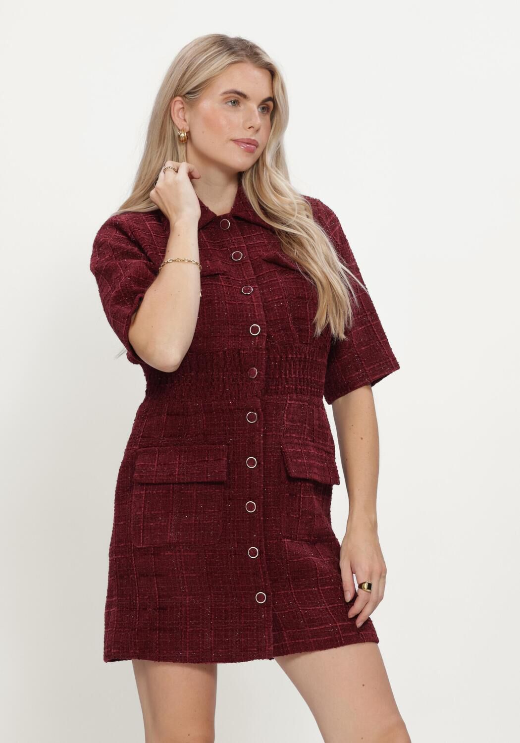 Bordeaux FREEBIRD Mini jurk DELUXE - large