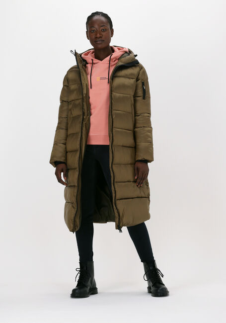 NATIONAL GEOGRAPHIC Veste matelass&eacute; ZIPPED LONG COAT en marron - large