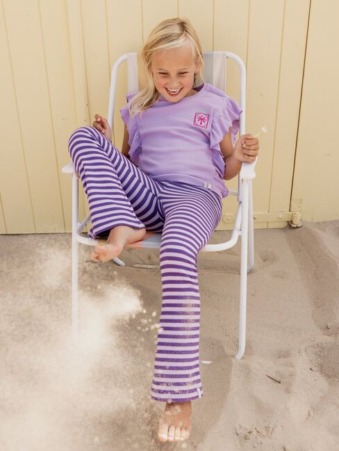 Paarse LOOXS Little Flared broek 2612-7631 - large