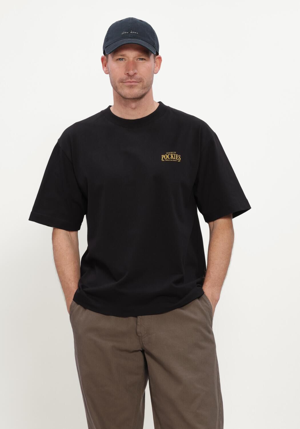 Zwarte POCKIES T-shirt BEAGLE TEE - large