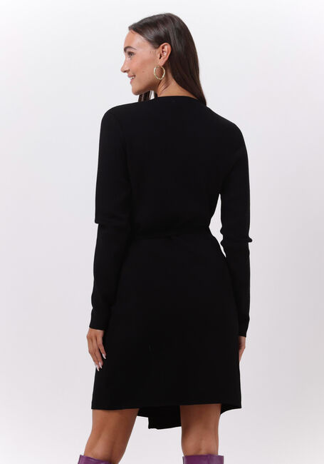 Y.A.S. Mini robe YASHALTON LS KNIT WRAP DRESS en noir - large