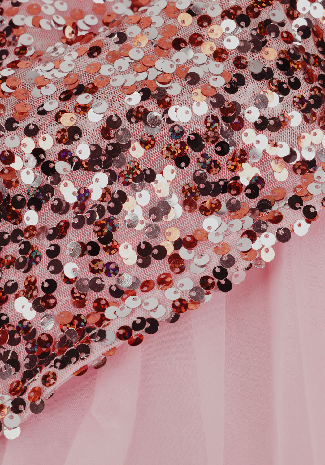 KONGES SLOJD Mini robe LILA SEQUINS DRESS en or rose - large