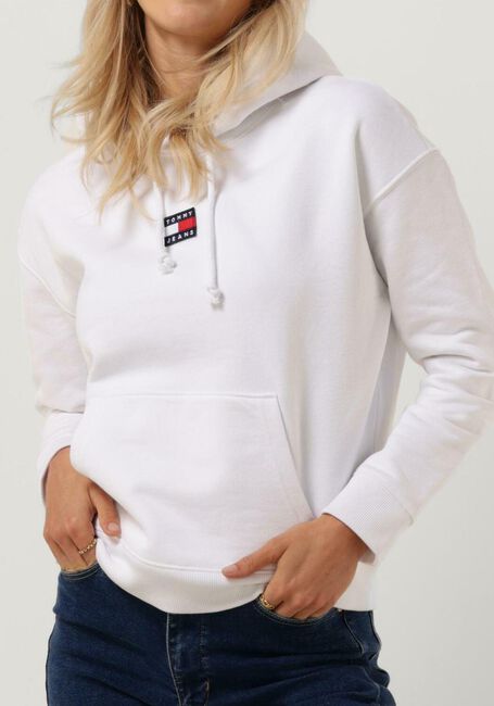 TOMMY JEANS Chandail TJW TOMMY CENTER BADGE HOODIE en blanc - large