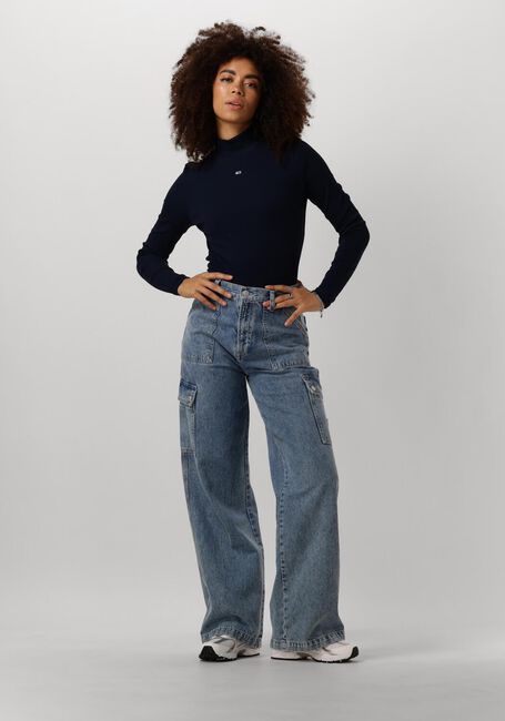 Blauwe TOMMY JEANS Coltrui TJW ESSENTIAL MOCK NECK Blauwe TOMMY JEANS Coltrui TJW ESSENTIAL MOCK NECK - large