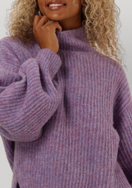 ANOTHER LABEL Pull DALY KNITTED PULL en violet - large
