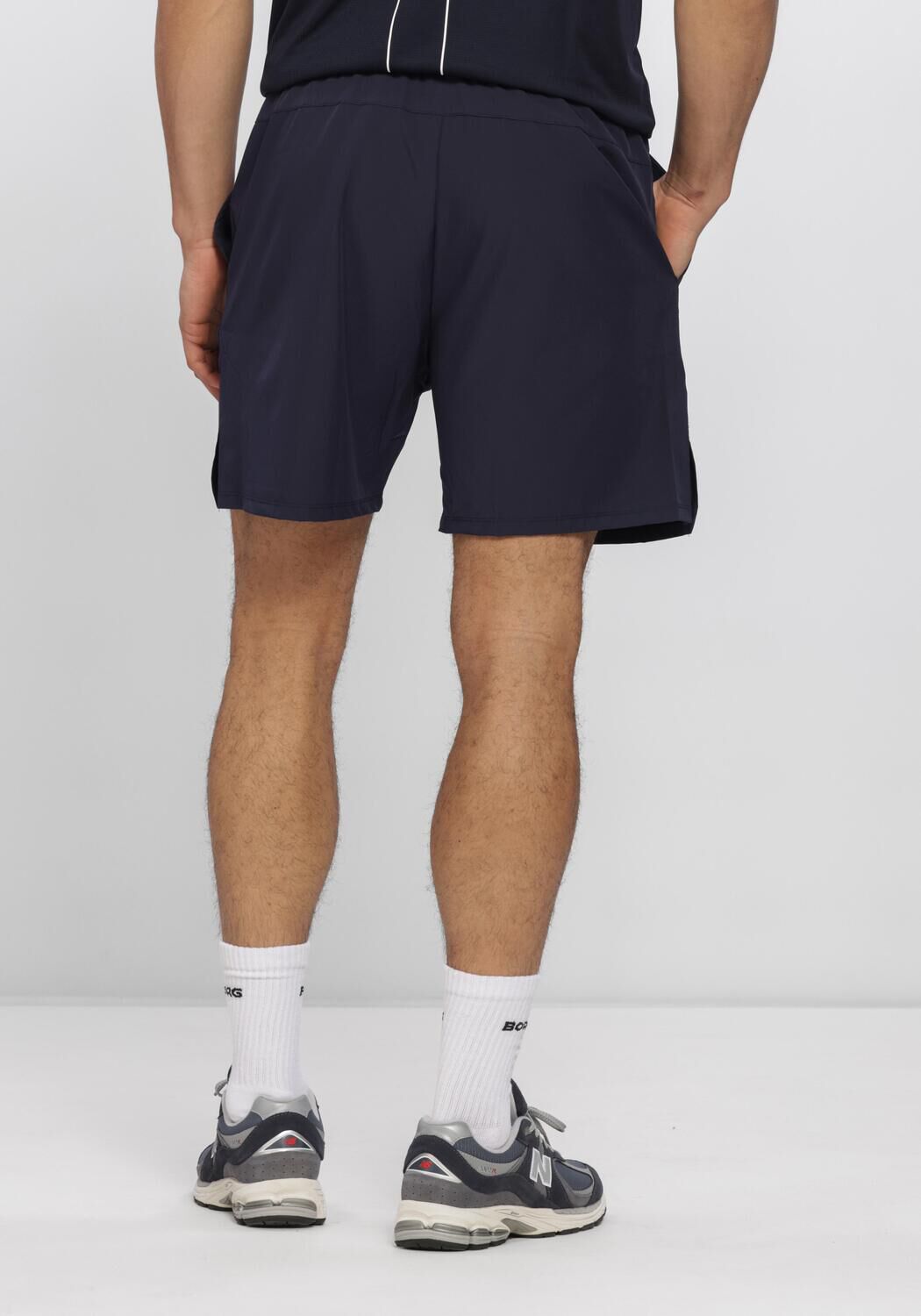Donkerblauwe BJORN BORG Broeken/jumpsuits ACE RACQUET 7 SHORTS - large