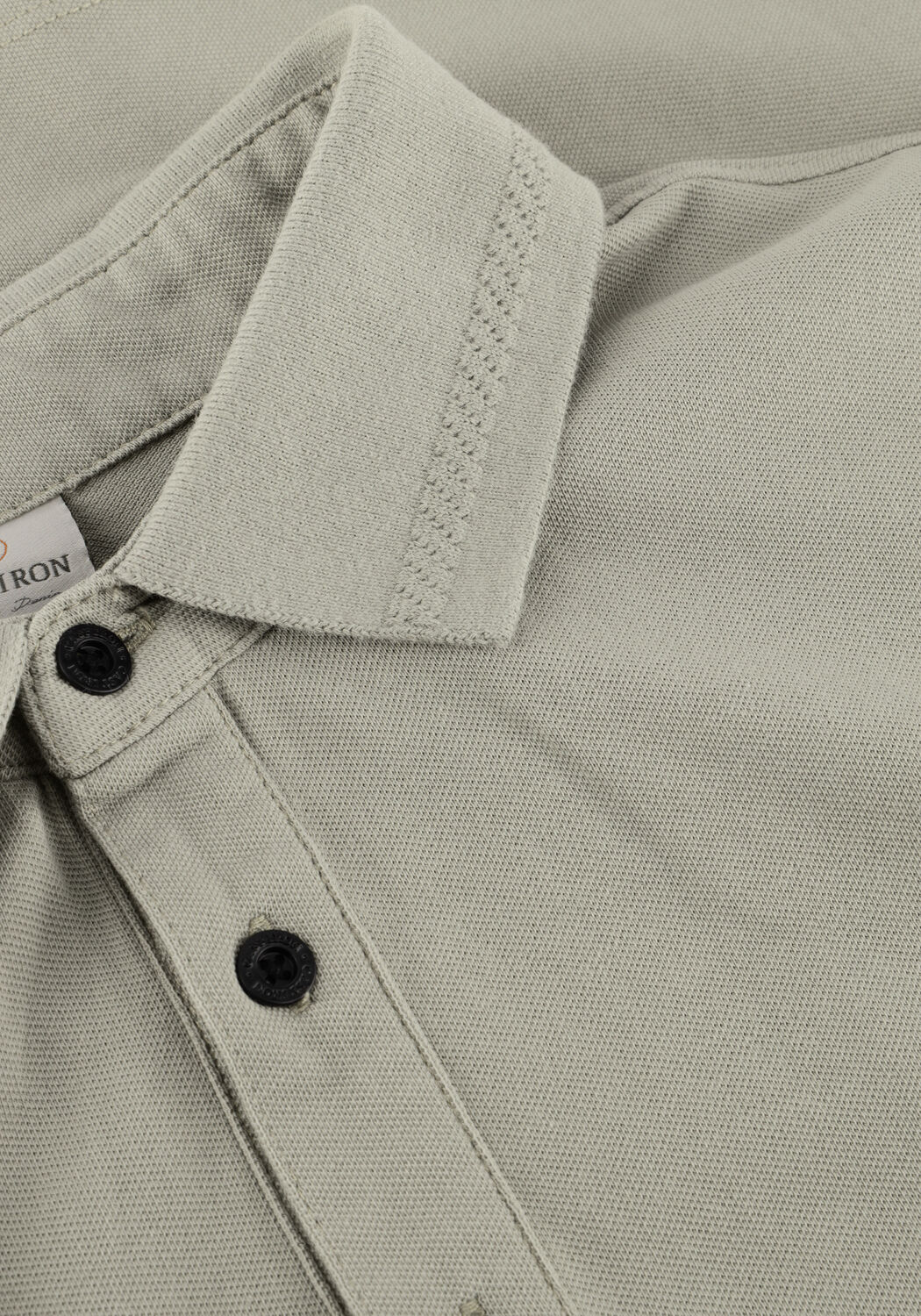 CAST IRON Polo SLIM FIT FINE PIQUE ESSENTIAL Kaki - large