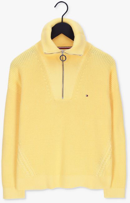 TOMMY HILFIGER Pull HAYANA CABLE ZIP-UP SWEATER en jaune - large
