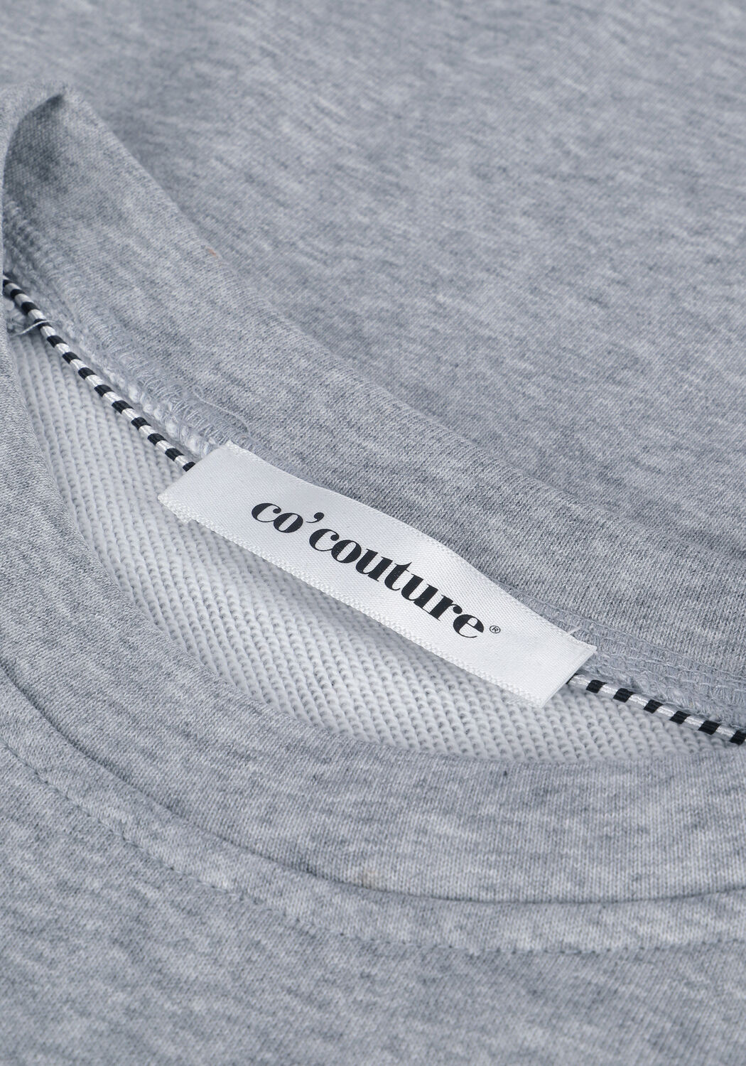 Grijze CO'COUTURE Sweater CLUB FLOC SWEAT - large