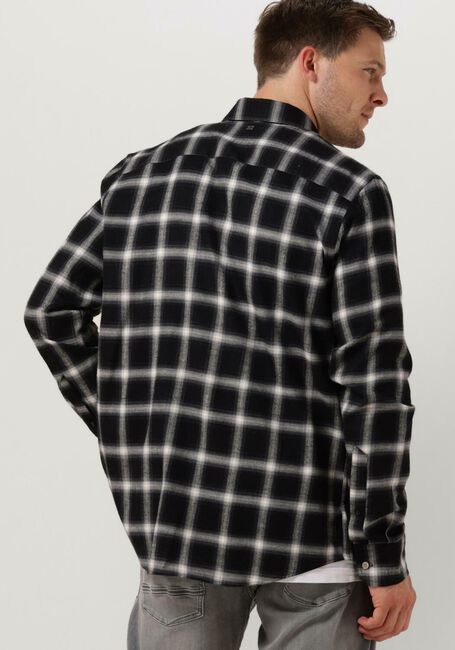 Grijze VANGUARD Overshirt LONG SLEEVE SHIRT CHECK VISCOSE COTTON BLEND - large