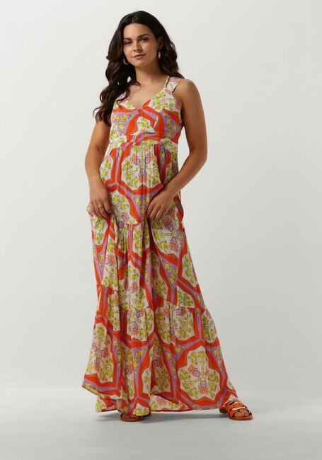 POM AMSTERDAM Robe maxi STRAP MARRAKESH SUMMER DRESS en orange - large