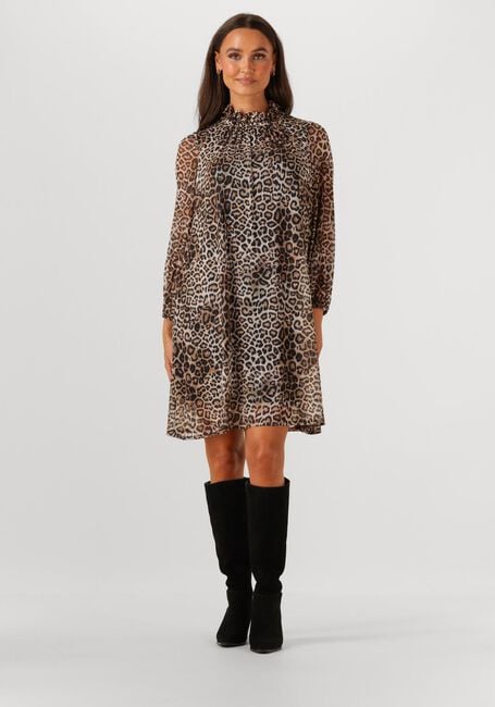 Bruine ANA ALCAZAR Mini jurk DRESS TURTLENECK - large