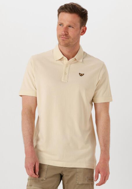 PME LEGEND Polo PIQUE GARMENT DYE en beige - large