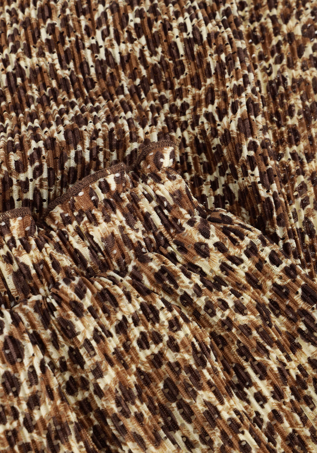 LIKE FLO Pantalon FREYA FLO PLISSE PANTS en marron - large