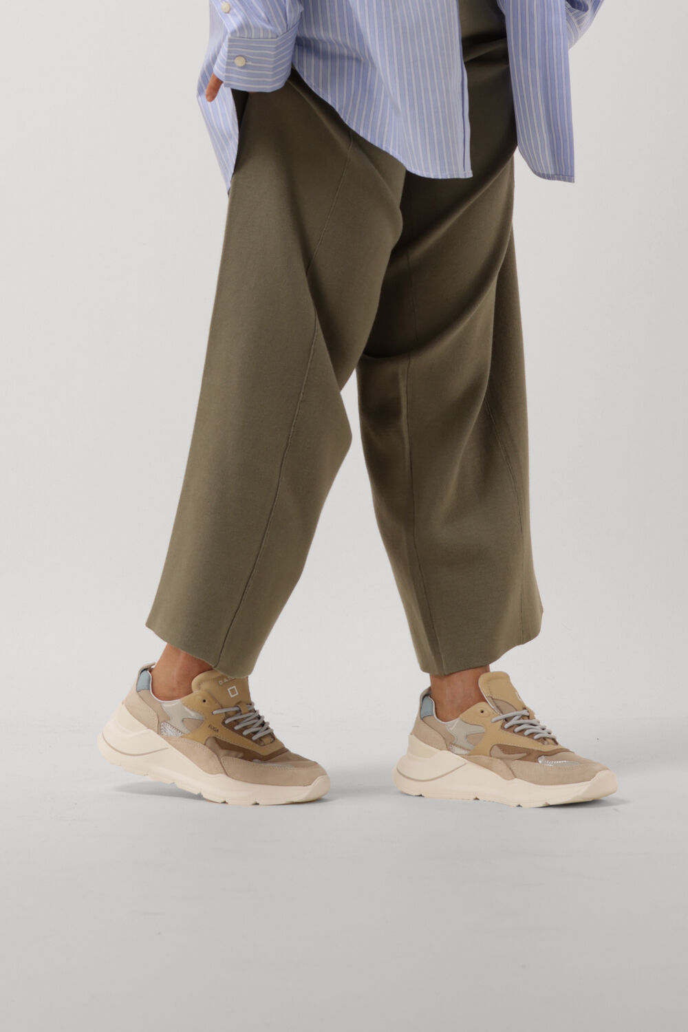 Beige D.A.T.E Sneakers FUGA DAMES - large