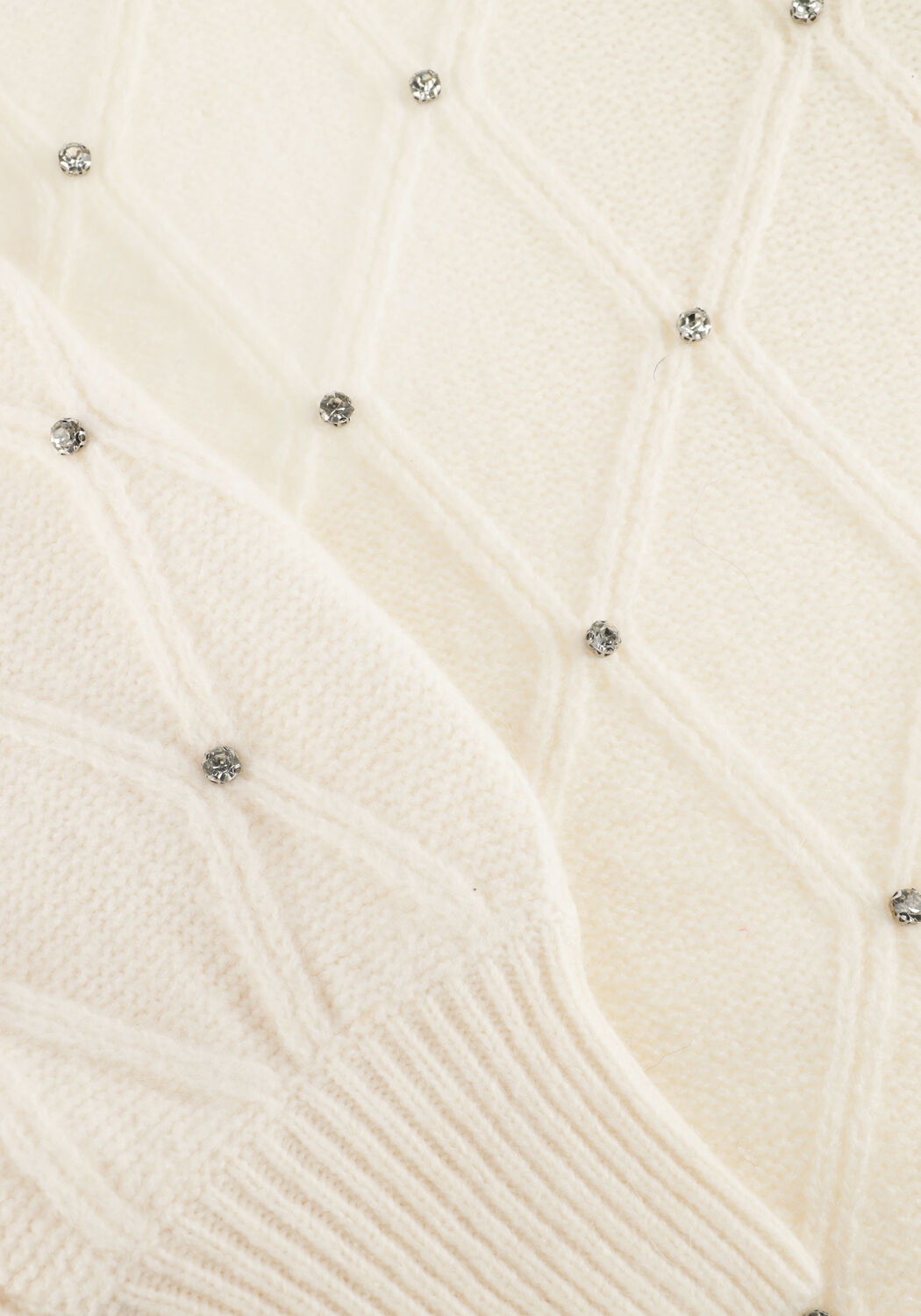 Gebroken wit Y.A.S. Trui YASEMBIS LS KNIT PULLOVER - large