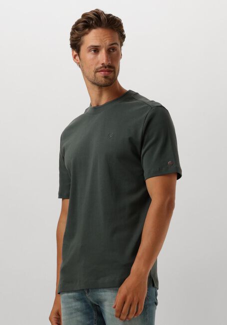 Groene CAST IRON T-shirt SHORT SLEEVE R-NECK REGULAR FIT INTERLOCK - large