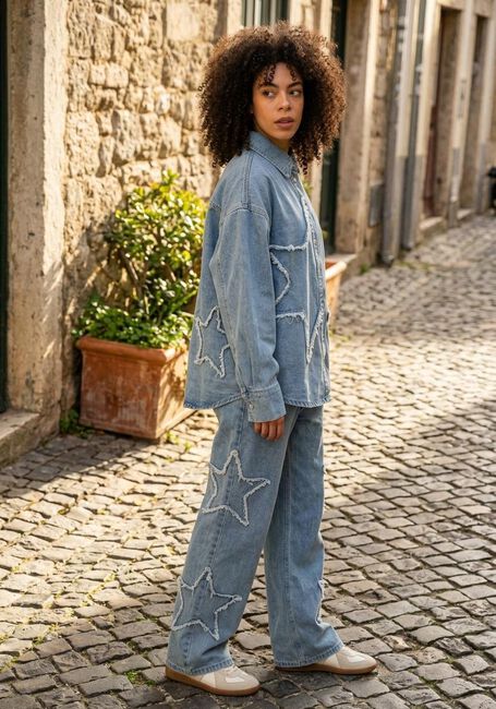 REFINED DEPARTMENT Wide jeans PAYTON Bleu clair - large