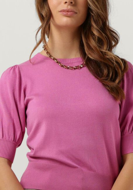 MINUS Haut LIVA KNIT TEE en rose - large