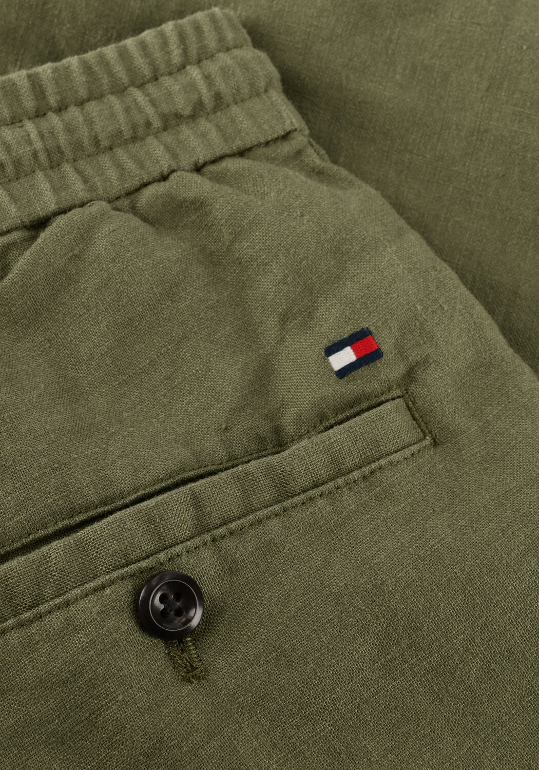 TOMMY HILFIGER Pantalon courte DOVER 8 PO SORONA LINEN 2/2 en vert - large