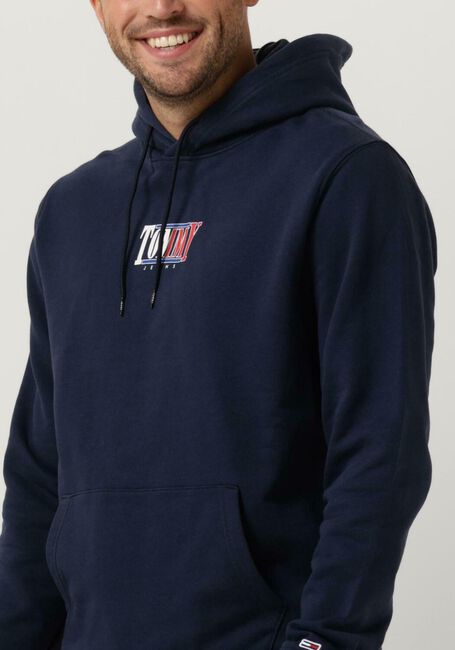 TOMMY JEANS Chandail TJM REG ESSENTIAL GRAPHIC HOODIE Bleu foncé - large