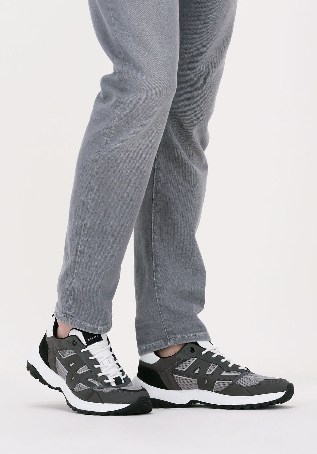 Grijze NUBIKK Sneakers ROSS TREK EDGE HEREN - large