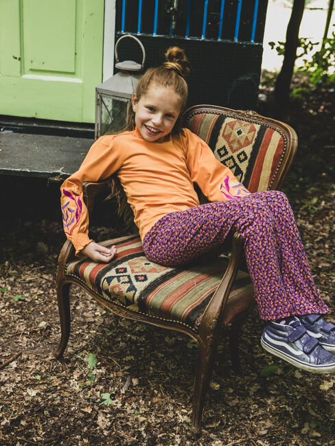 LOOXS Little Pantalon évasé 2531-7602 en multicolore - large
