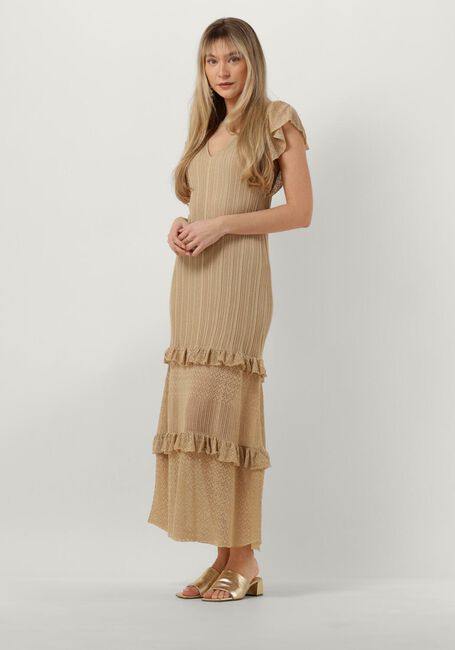 LIU JO Robe maxi ROMANTIC PARTY LUX DRESS en or - large